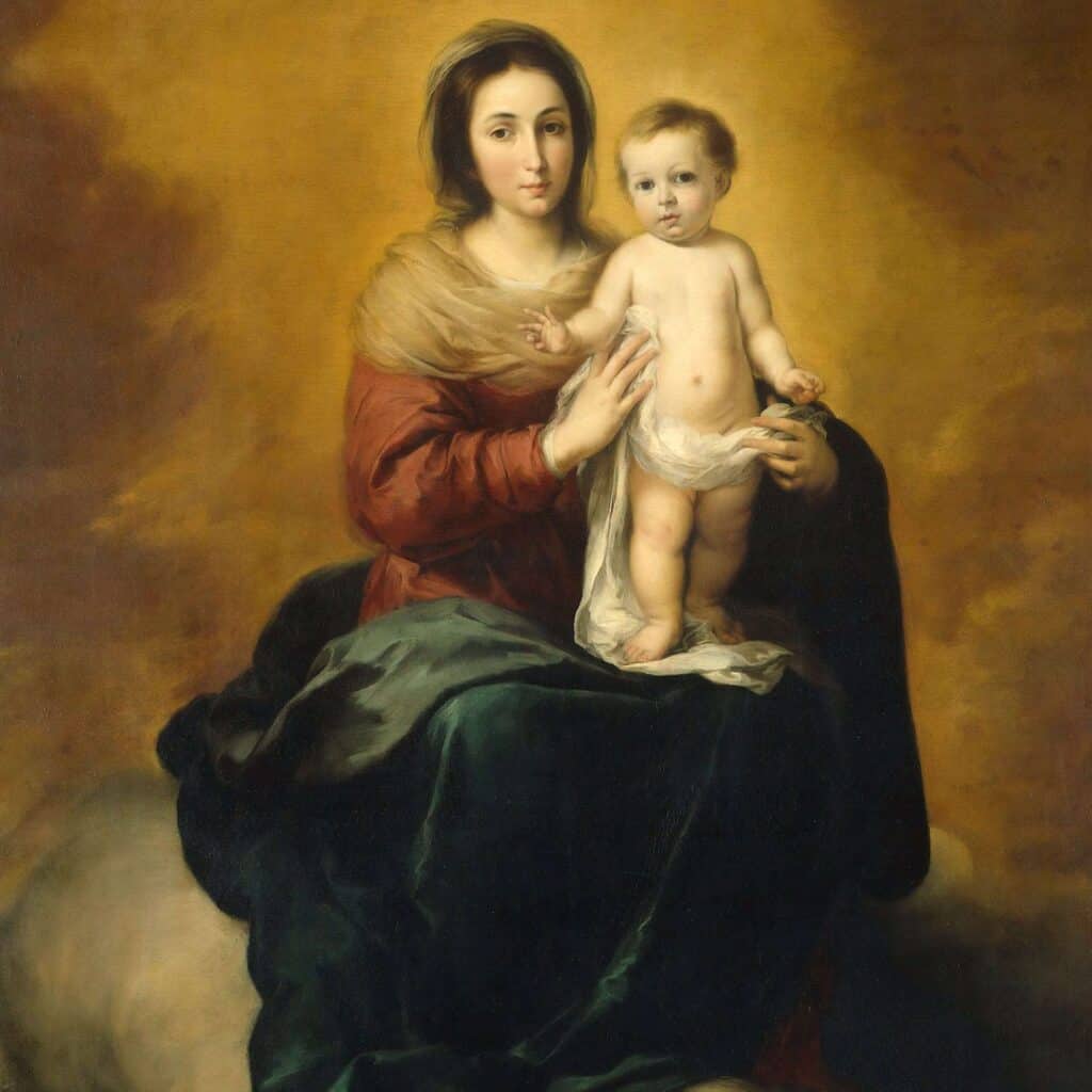 Painting of Virgin Mary with the Christ Child